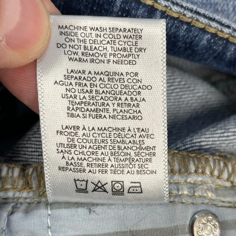 cabi Blue Cinch Straight Stretch Denim Jeans Women 4